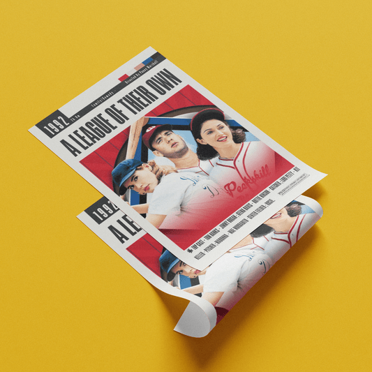 A League of Their Own 1992 film poster — Tom Hanks Geena Davis Rockford Peaches baseball wall art print UK - 98types