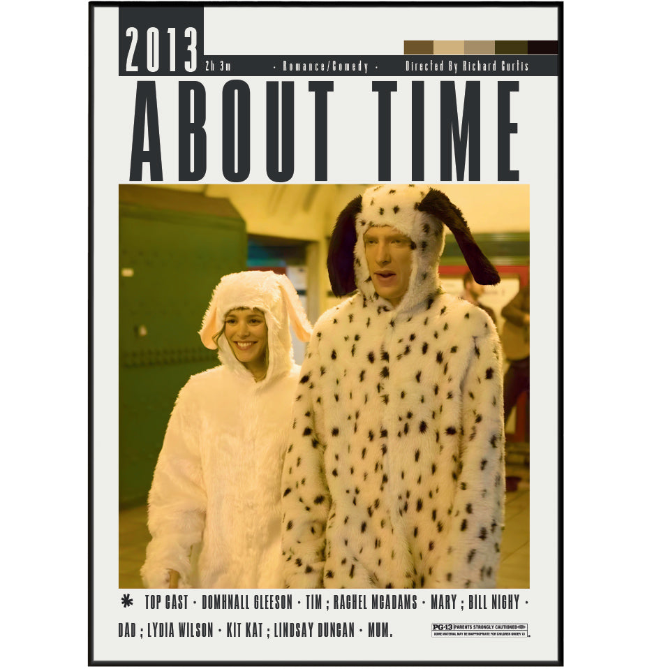 About Time (2013) Romantic movie poster – design 2 – 98types