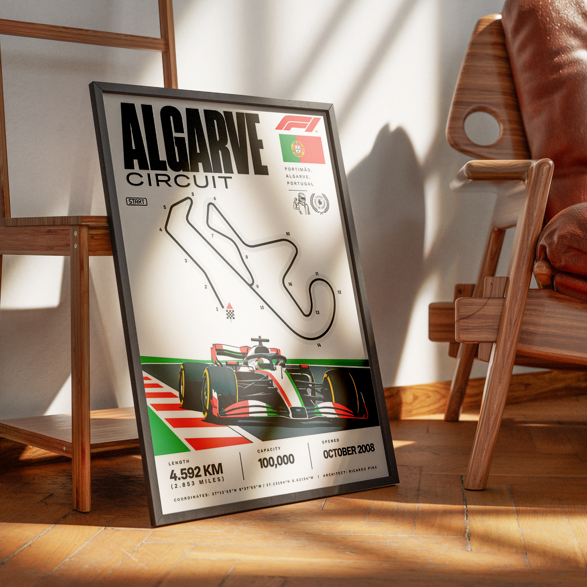 Algarve International Circuit Portimao Portuguese Grand Prix F1 poster