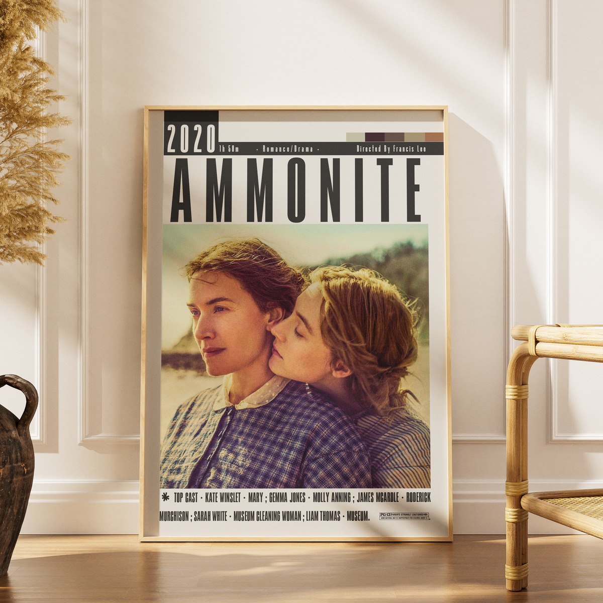 Ammonite 2020 romantic drama film poster art print UK