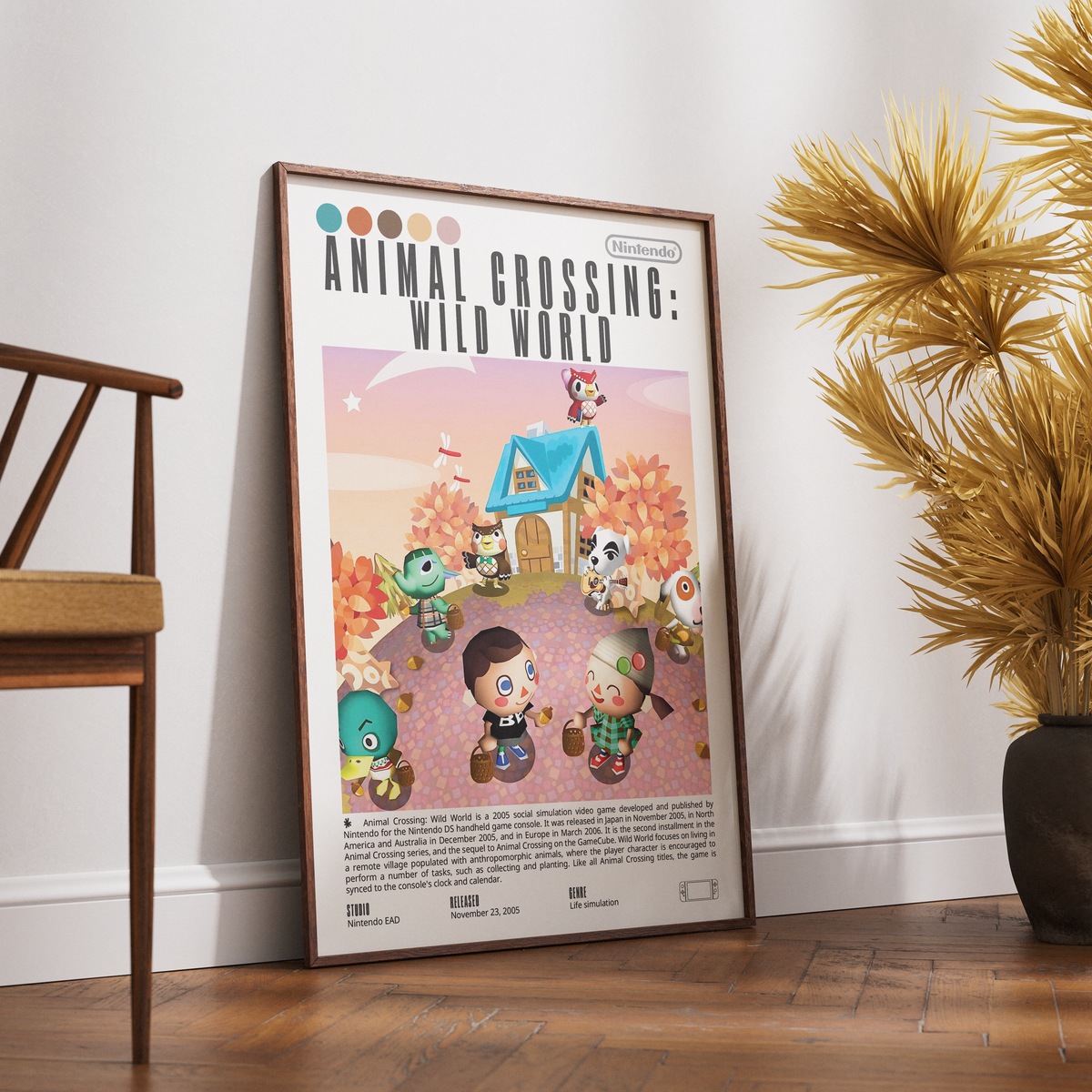 Animal Crossing Wild World (2005) Game Poster | Nintendo | Wall Art Print UK