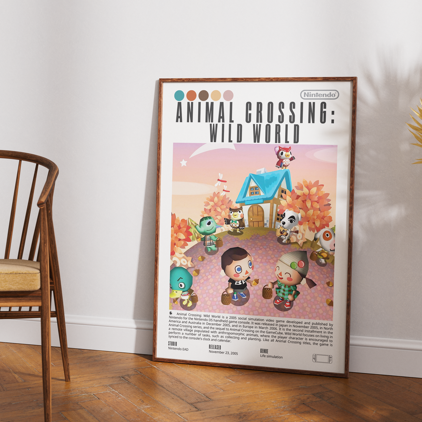 Animal Crossing Wild World (2005) Game Poster | Nintendo | Wall Art Print UK