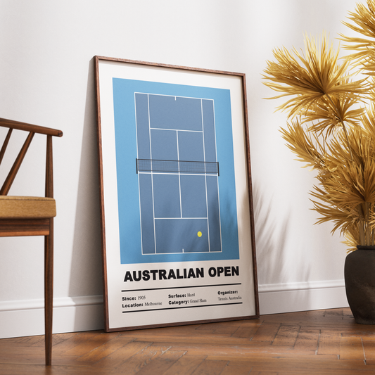 Australian Open Melbourne tennis Grand Slam poster wall art print UK