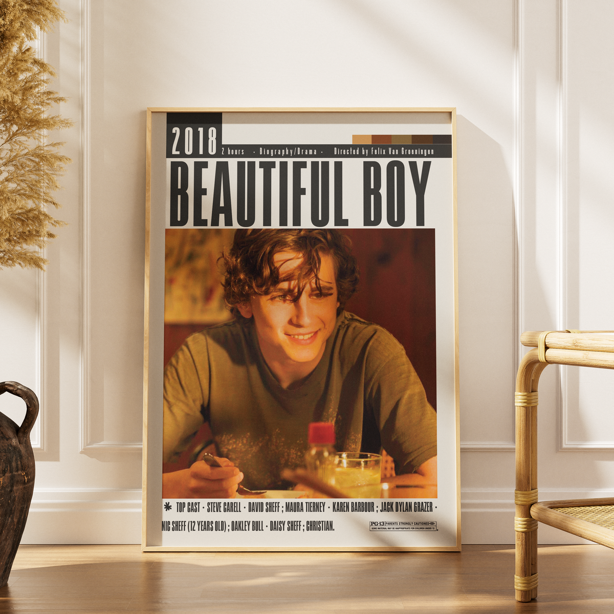 Beautiful Boy (2018) Film Poster | Felix van Groeningen | Minimalist Wall Art Print UK