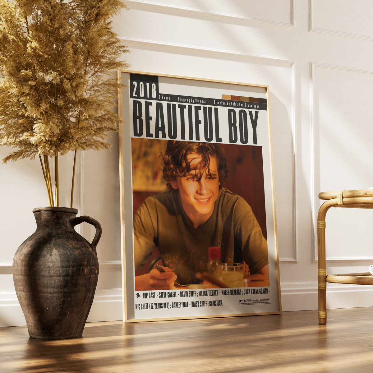 Beautiful Boy (2018) Film Poster | Felix van Groeningen | Minimalist Wall Art Print UK