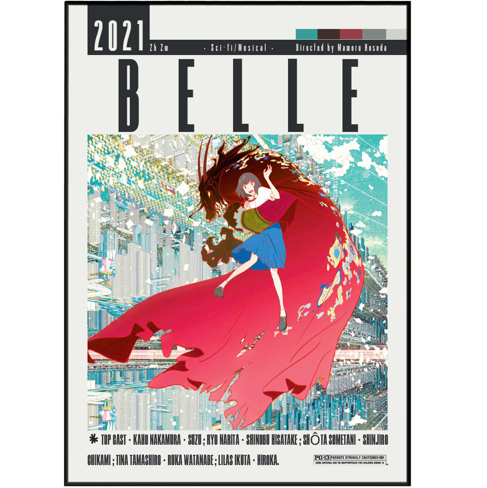 Belle (2021) movie poster – design 2 – 98types