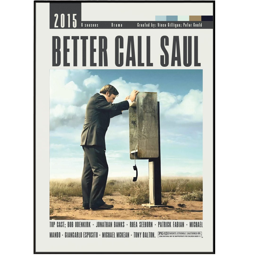 Better Call Saul AMC TV series poster — Jimmy McGill Saul Goodman wall art print UK