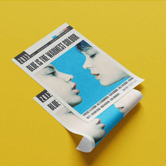 Blue Is the Warmest Colour 2013 film poster — Adèle Exarchopoulos Léa Seydoux coming of age lesbian wall art print UK - 98types