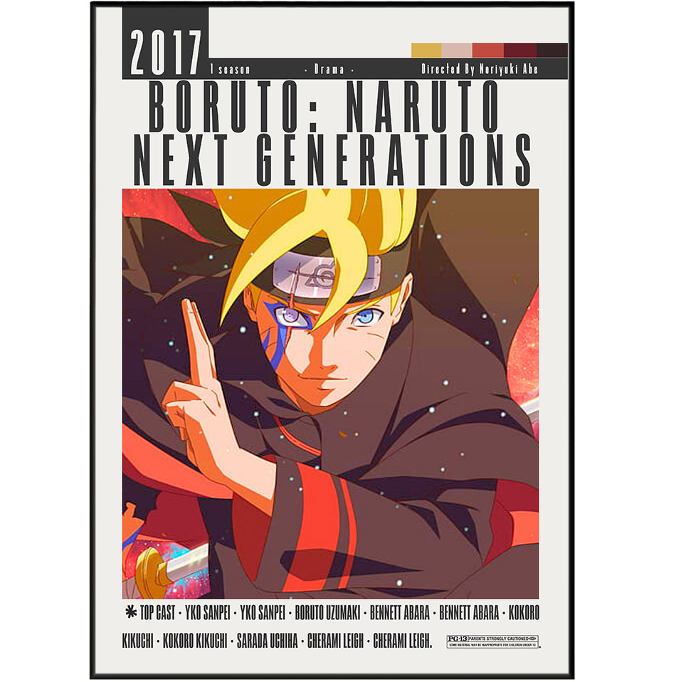 Boruto: Naruto Next Generations (2017) Anime movie poster – design 3 – 98types