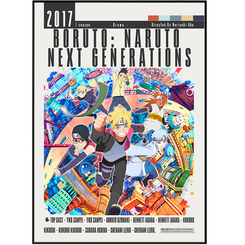 Boruto: Naruto Next Generations (2017) Anime movie poster – design 2 – 98types