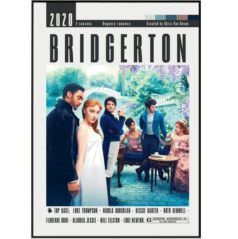 Bridgerton (2020) TV Show movie poster – design 3 – 98types