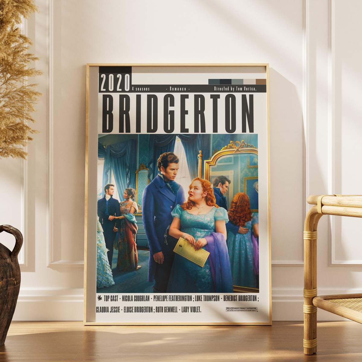 Bridgerton (2020) TV Show Poster | Netflix Wall Art Print UK - 98 Types Studio