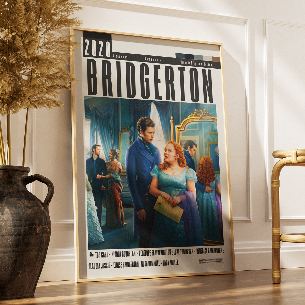 Bridgerton (2020) TV Show Poster | Netflix Wall Art Print UK - 98 Types Studio