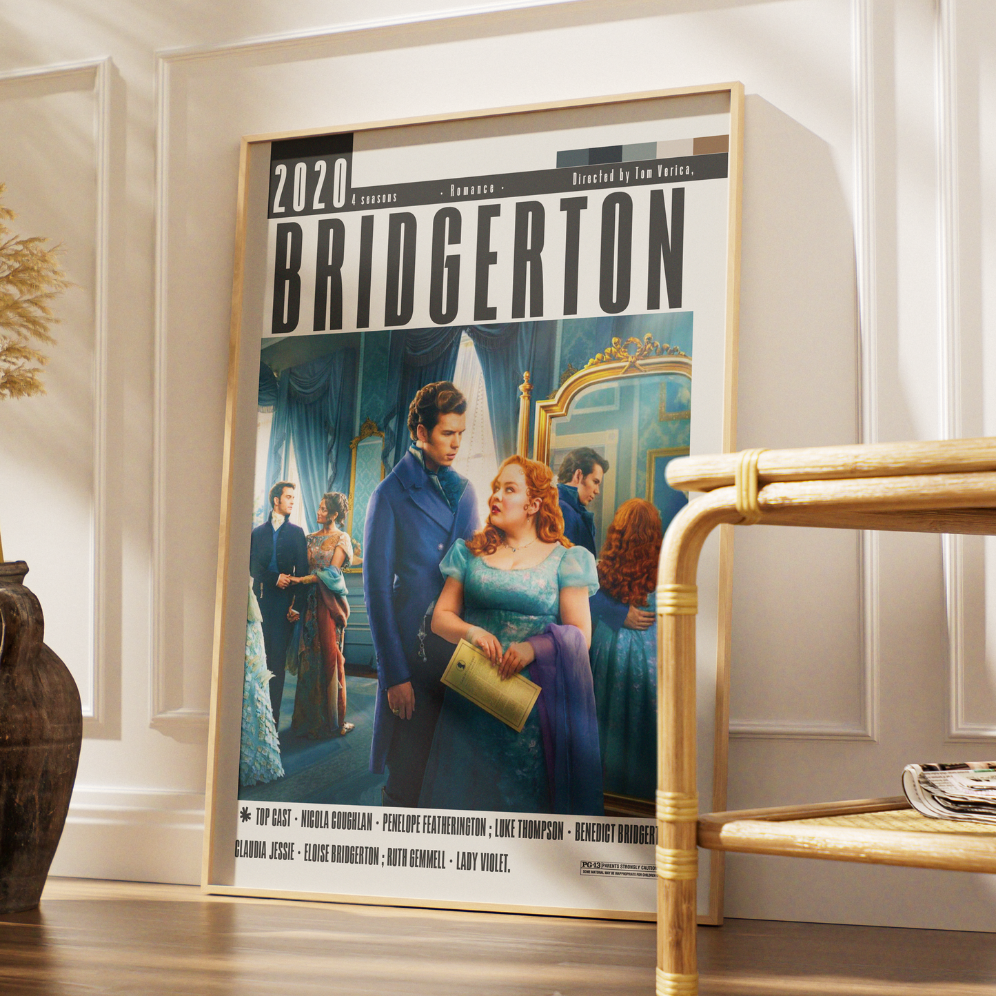 Bridgerton (2020) TV Show Poster | Netflix Wall Art Print UK - 98 Types Studio