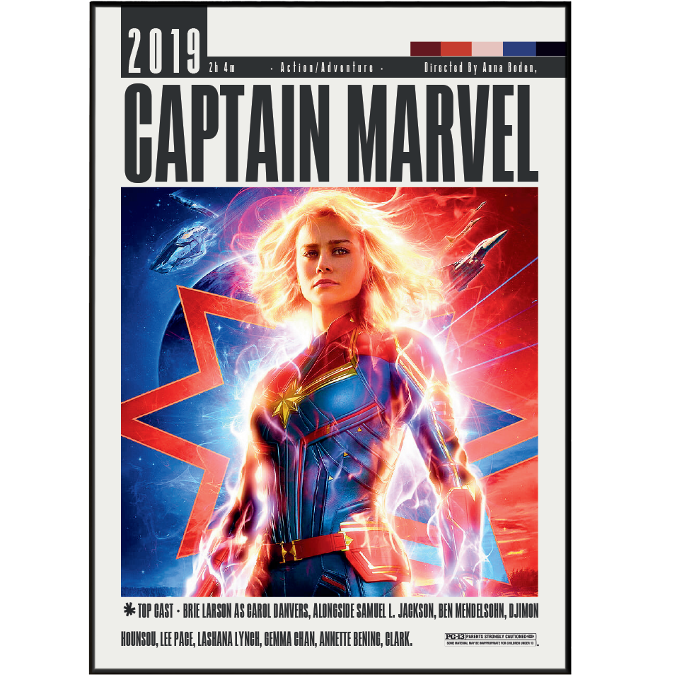 Captain Marvel (2019) movie poster – design 2 – 98types