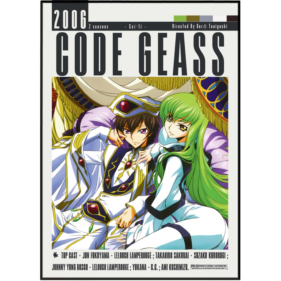 Code Geass (2006) Anime Poster - 98 Types Studio