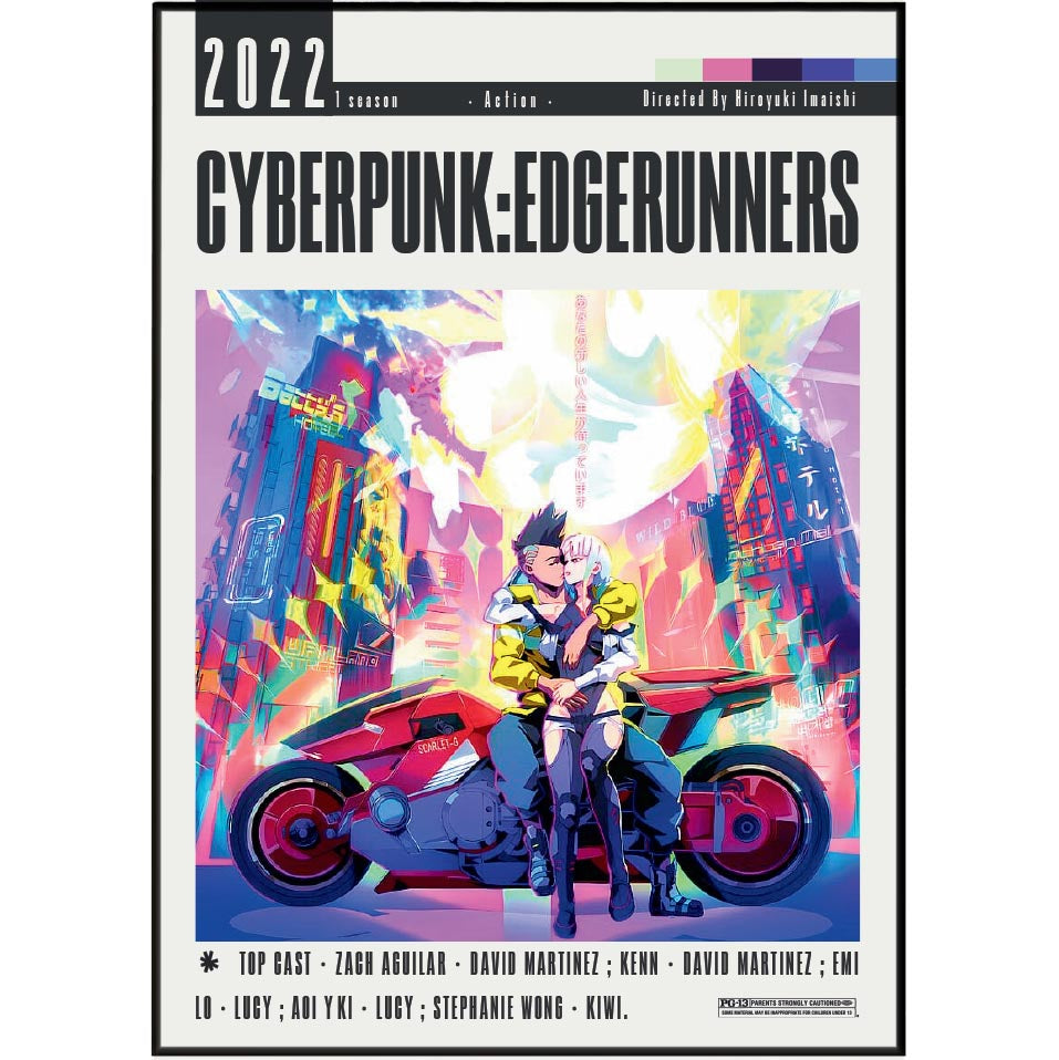 Cyberpunk Edgerunners Poster | Anime Sci-Fi Wall Art – 98 Types Studio Cyberpunk Edgerunners Poster | Anime Sci-Fi Wall Art – 98 Types Studio