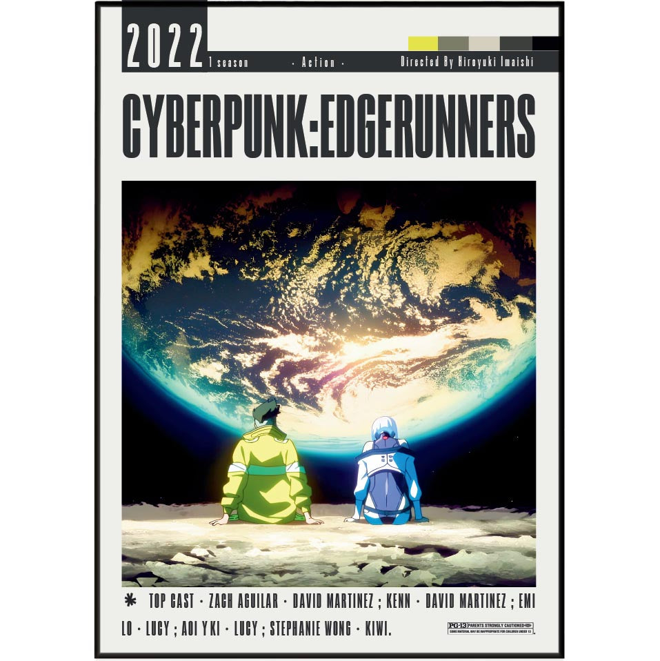 Cyberpunk Edgerunners anime poster art print UK