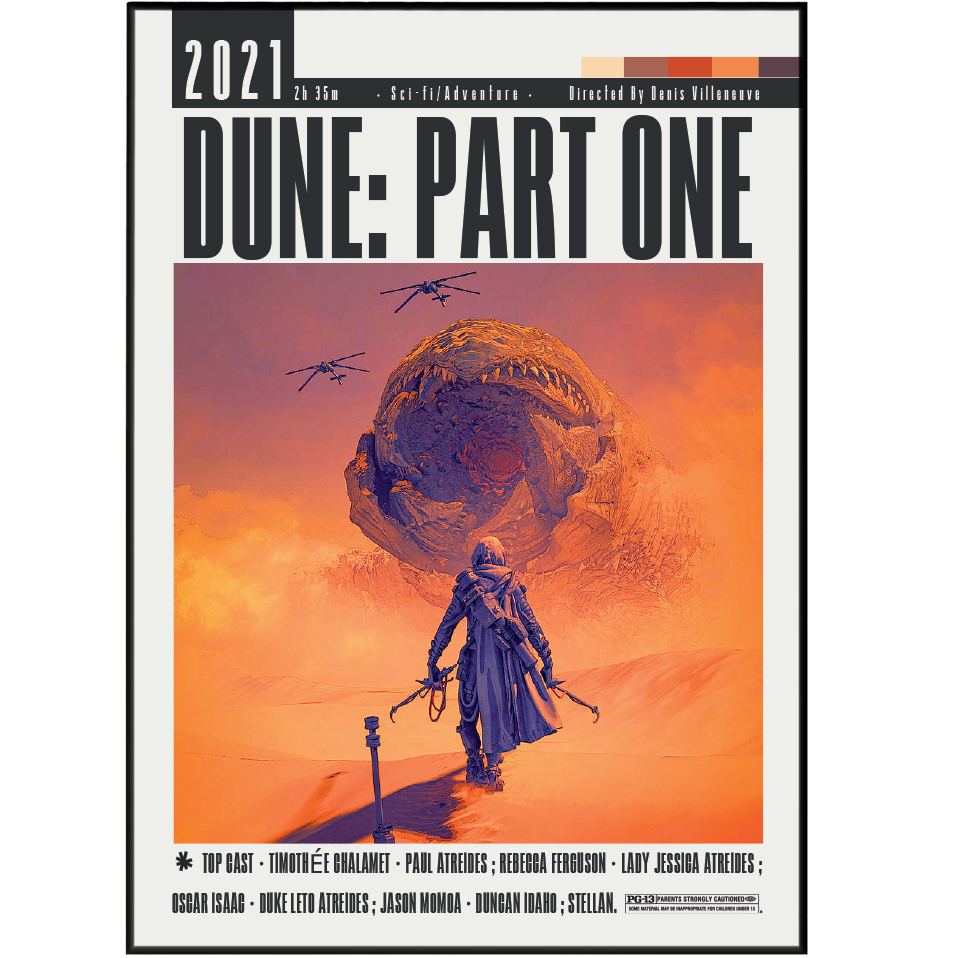Dune: Part One (2021) Movie Posters - 98 Types Studio