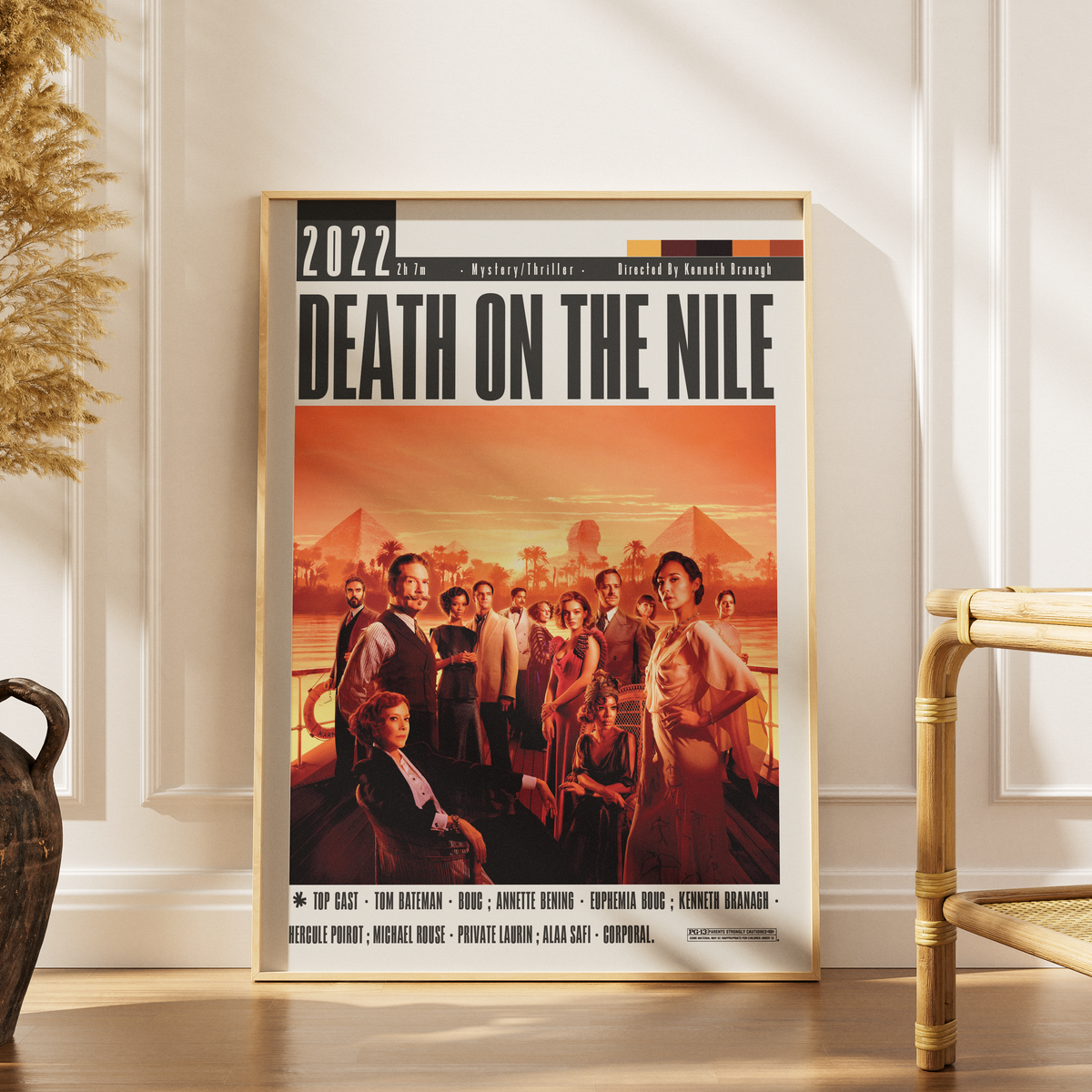 Death on the Nile 2022 movie poster art print UK