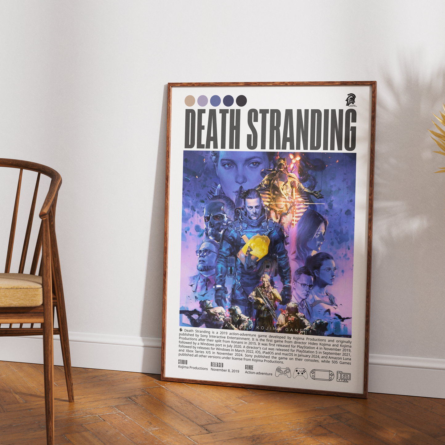 Death Stranding 2019 game poster — Hideo Kojima Norman Reedus Sam Porter Bridges wall art print UK