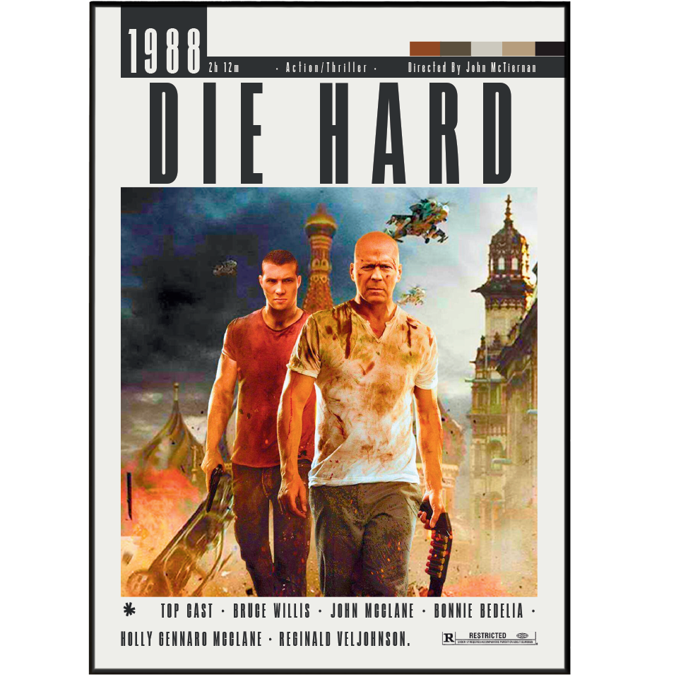 Die Hard (1988) movie poster – design 2 – 98types