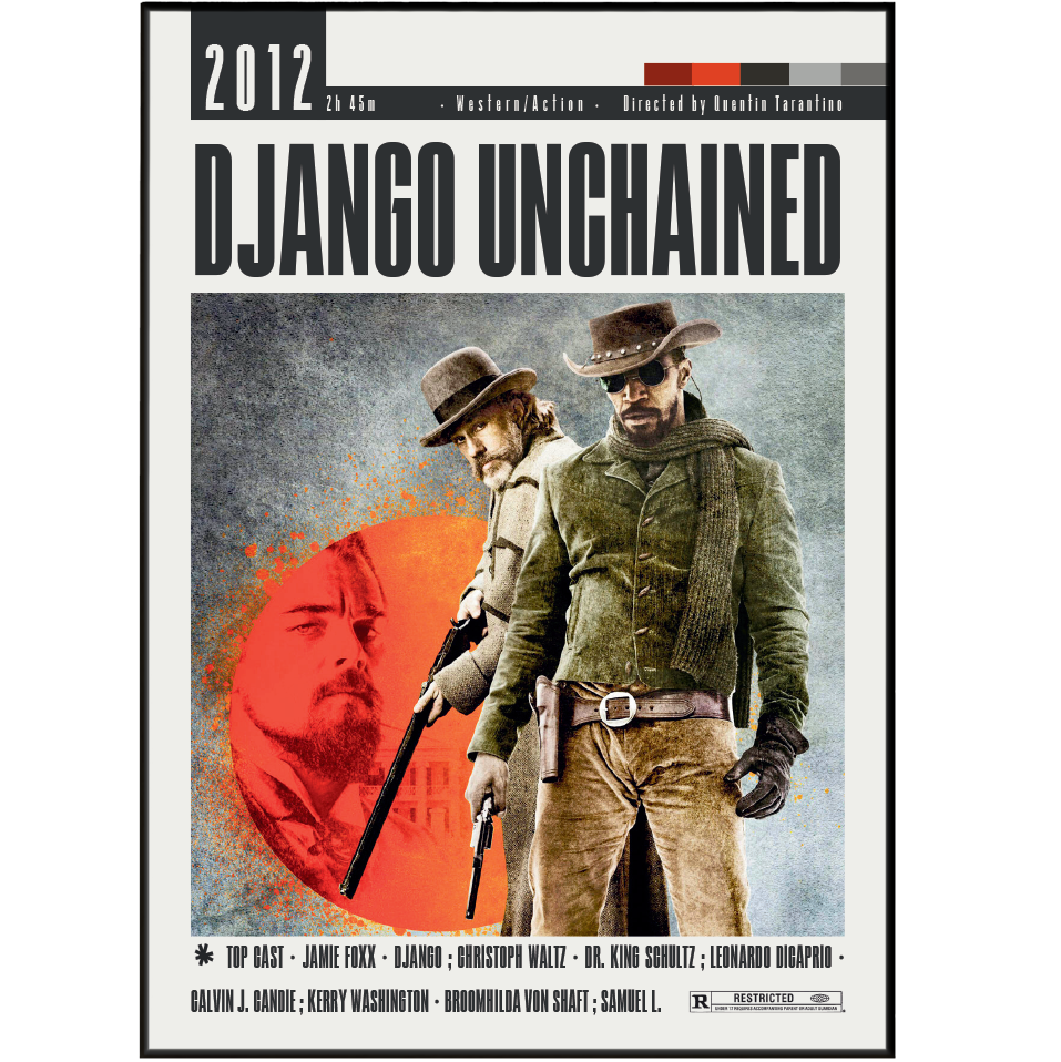 Django Unchained (2012) Movie Posters - 98 Types Studio