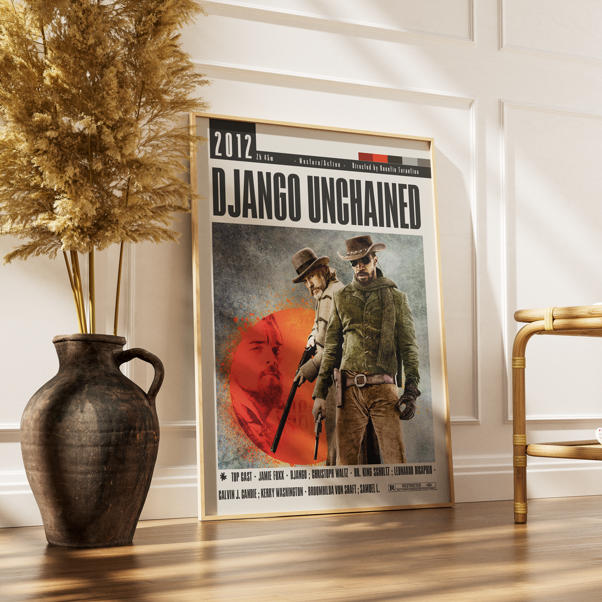 Django Unchained (2012) Film Poster Print poster by 98 Types – view 3