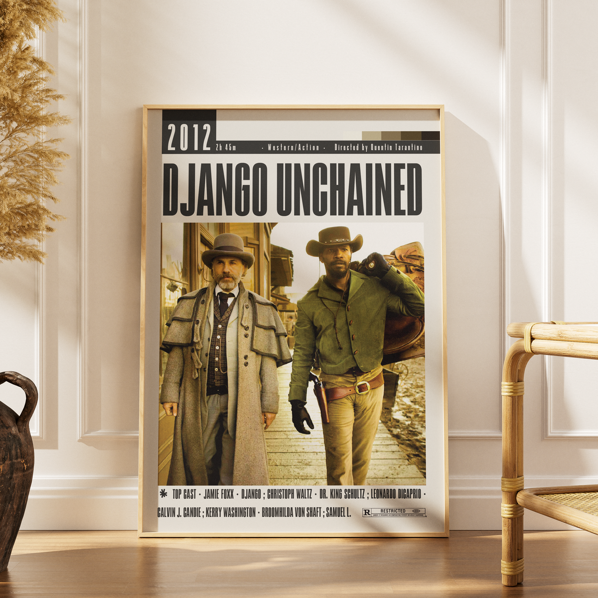 Django Unchained (2012) Film Poster Print poster by 98 Types – view 6