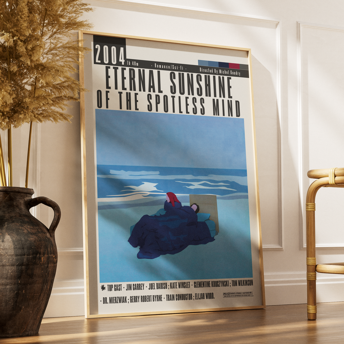 Eternal Sunshine of the Spotless Mind 2004 movie poster art print UK