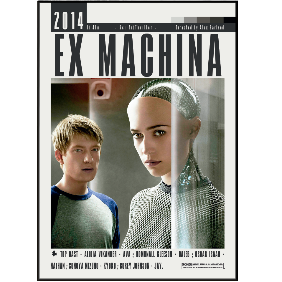 Ex Machina (2014) Sci-Fi movie poster – design 2 – 98types