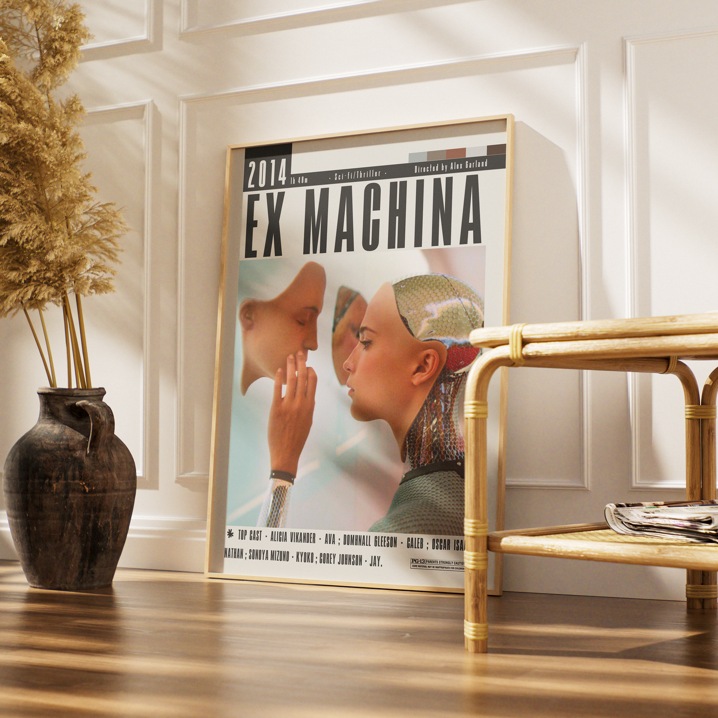 Ex Machina 2014 sci-fi film poster — Alex Garland Ava artificial intelligence wall art print UK