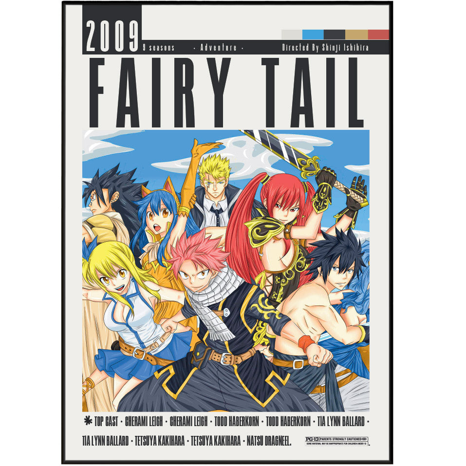 Fairy Tail (2009) Anime movie poster – design 2 – 98types