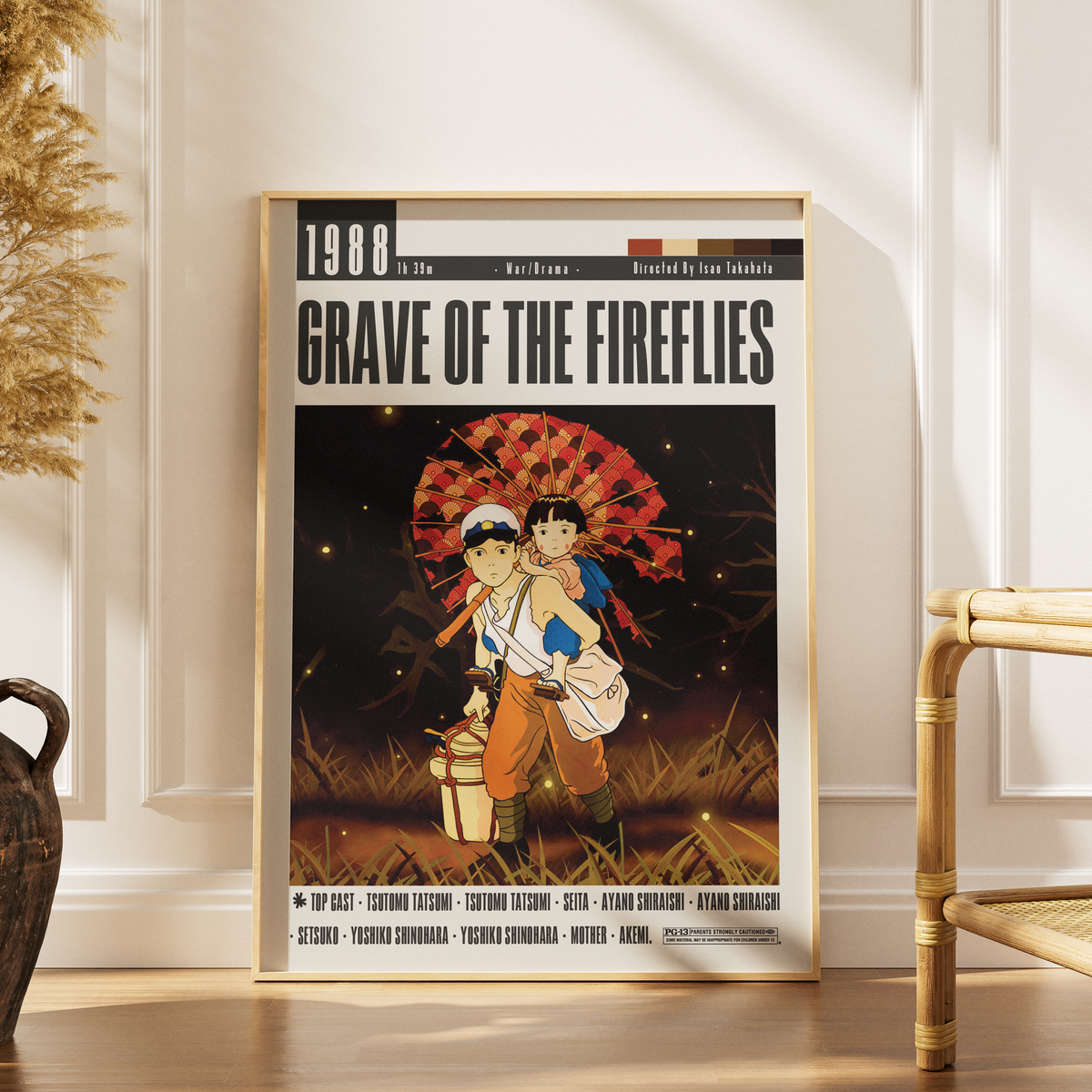 Grave of the Fireflies (1988) Film Poster UK poster – additional design – 98types