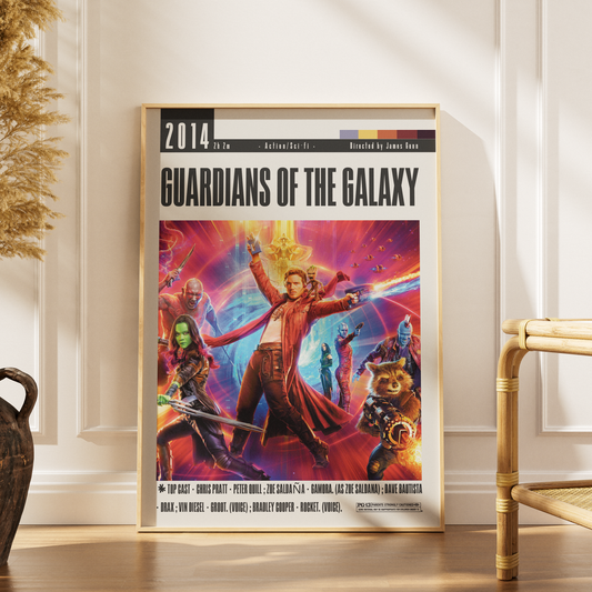 Guardians of the Galaxy (2014) Sci-Fi Poster | James Gunn | Wall Art Print UK - 98 Types Studio