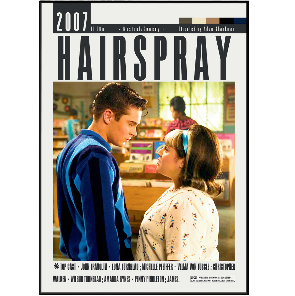 Hairspray (2007) Musical movie poster – design 2 – 98types