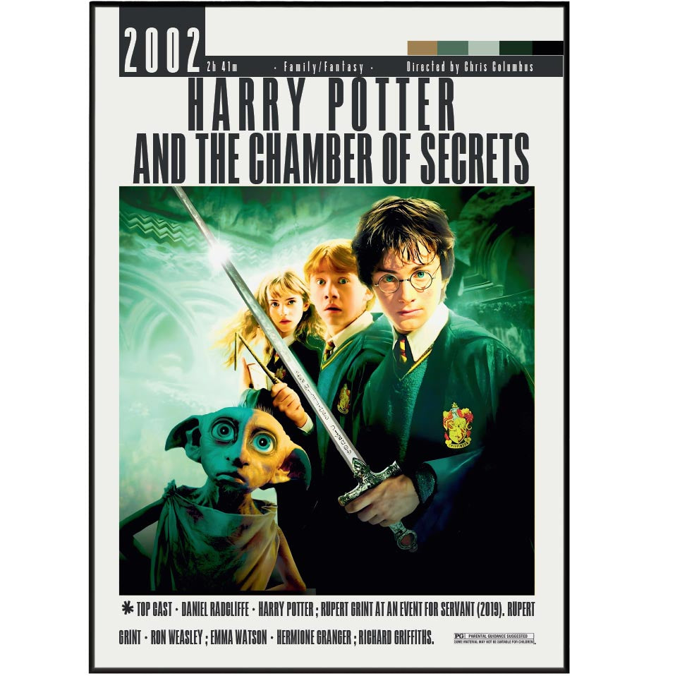 Harry Potter and the Chamber of Secrets (2002) movie poster – design 2 – 98types