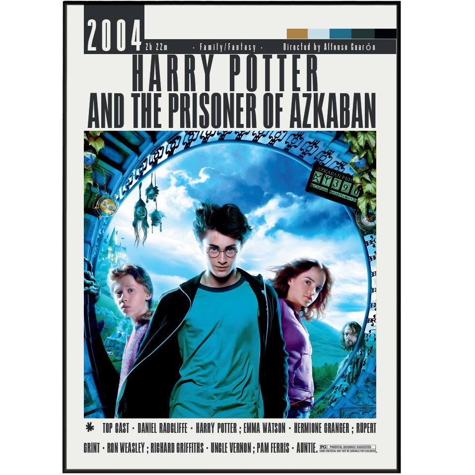 Harry Potter and the Prisoner of Azkaban 2004 minimalist movie poster print – 98types