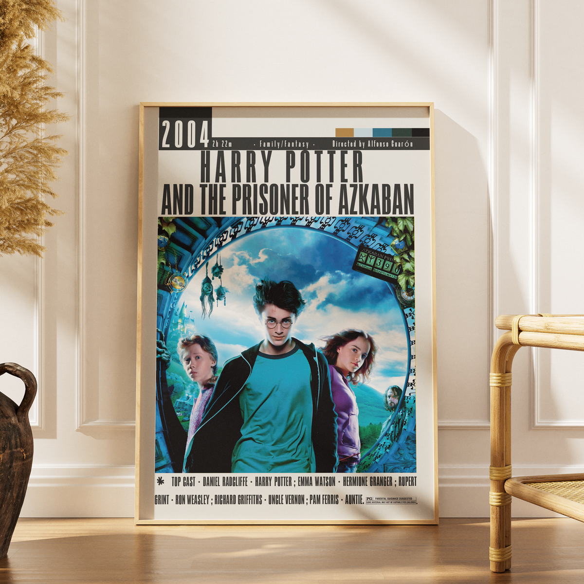 Harry Potter and the Prisoner of Azkaban (2004) Film Poster | Alfonso Cuarón | Minimalist Wall Art Print UK