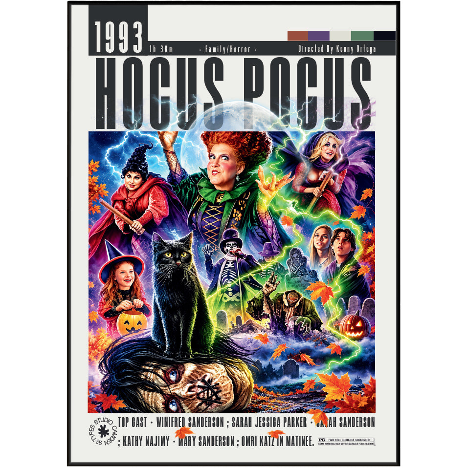 Hocus Pocus 1993 film poster wall art print by 98types
