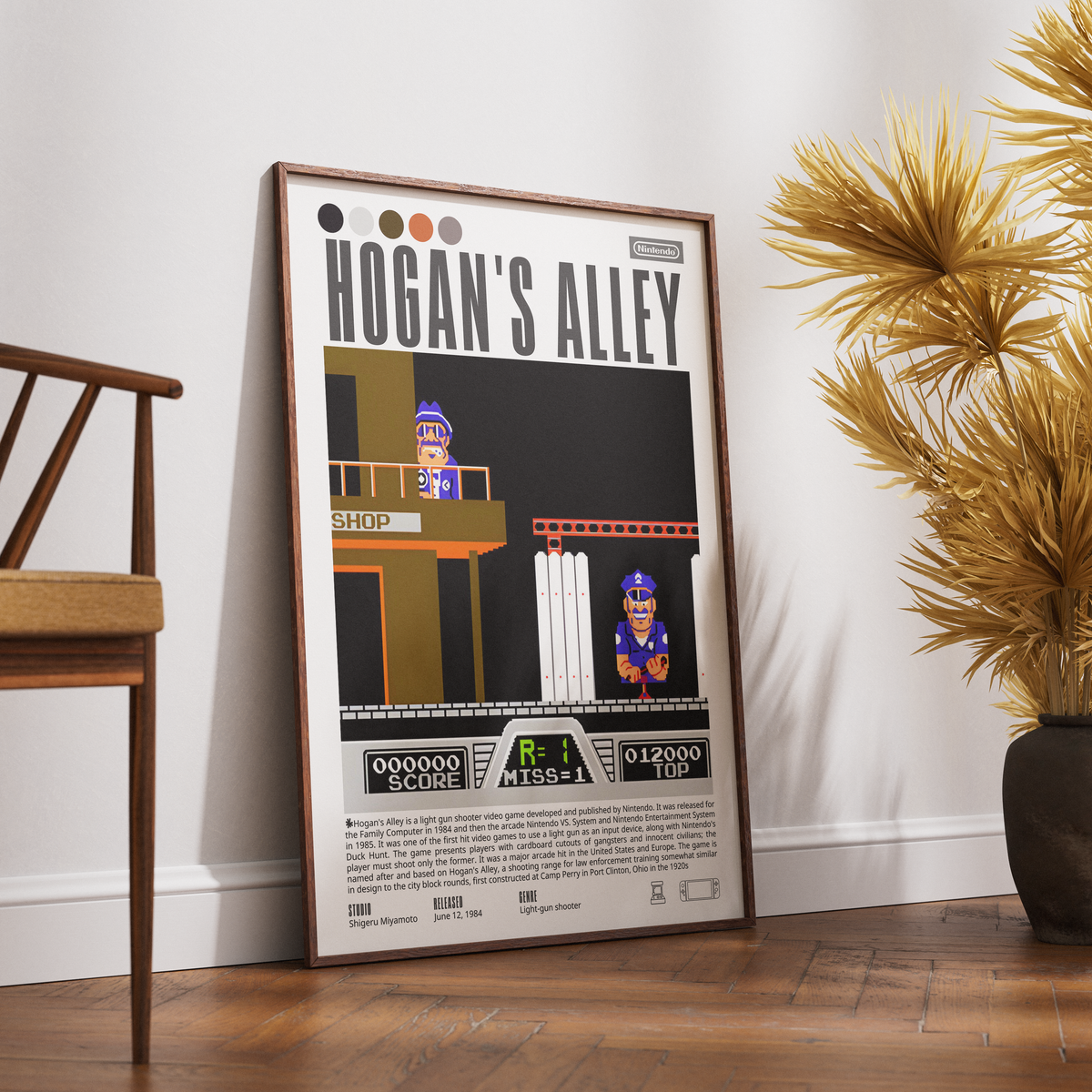 Hogan’s Alley Video Game Poster