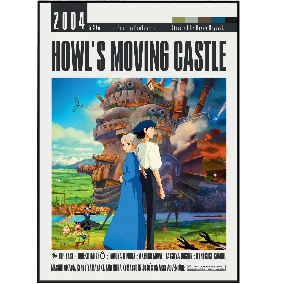 Howl's Moving Castle (2004) Film Poster UK poster – additional design – 98types