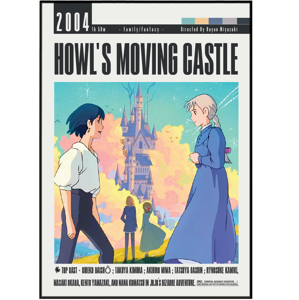 Howl's Moving Castle (2004) Film Poster UK poster – additional design – 98types