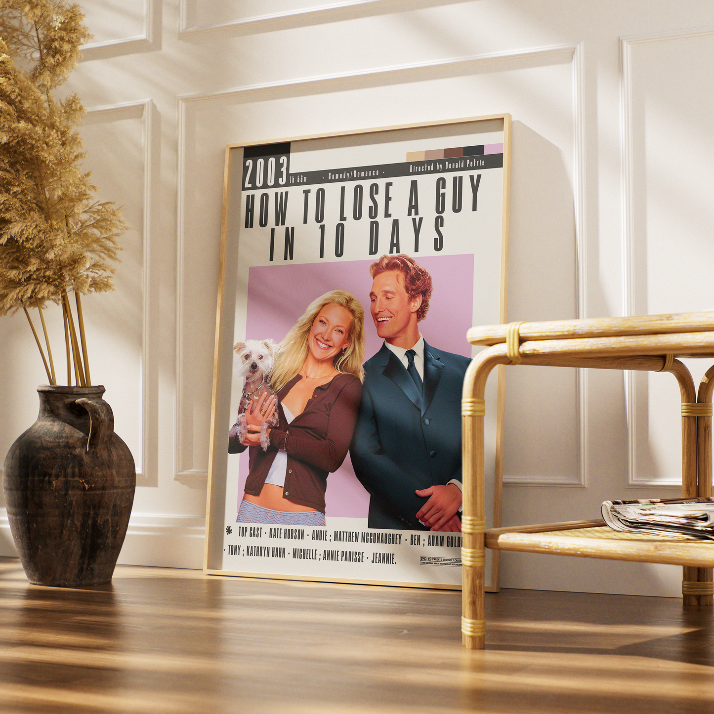 How to Lose a Guy in 10 Days 2003 romcom poster — Kate Hudson Matthew McConaughey wall art print UK