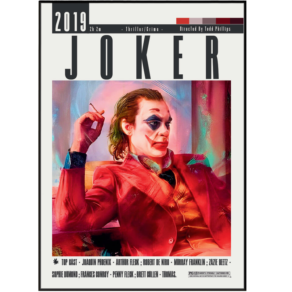 Joker 2019 minimalist movie poster print – 98types