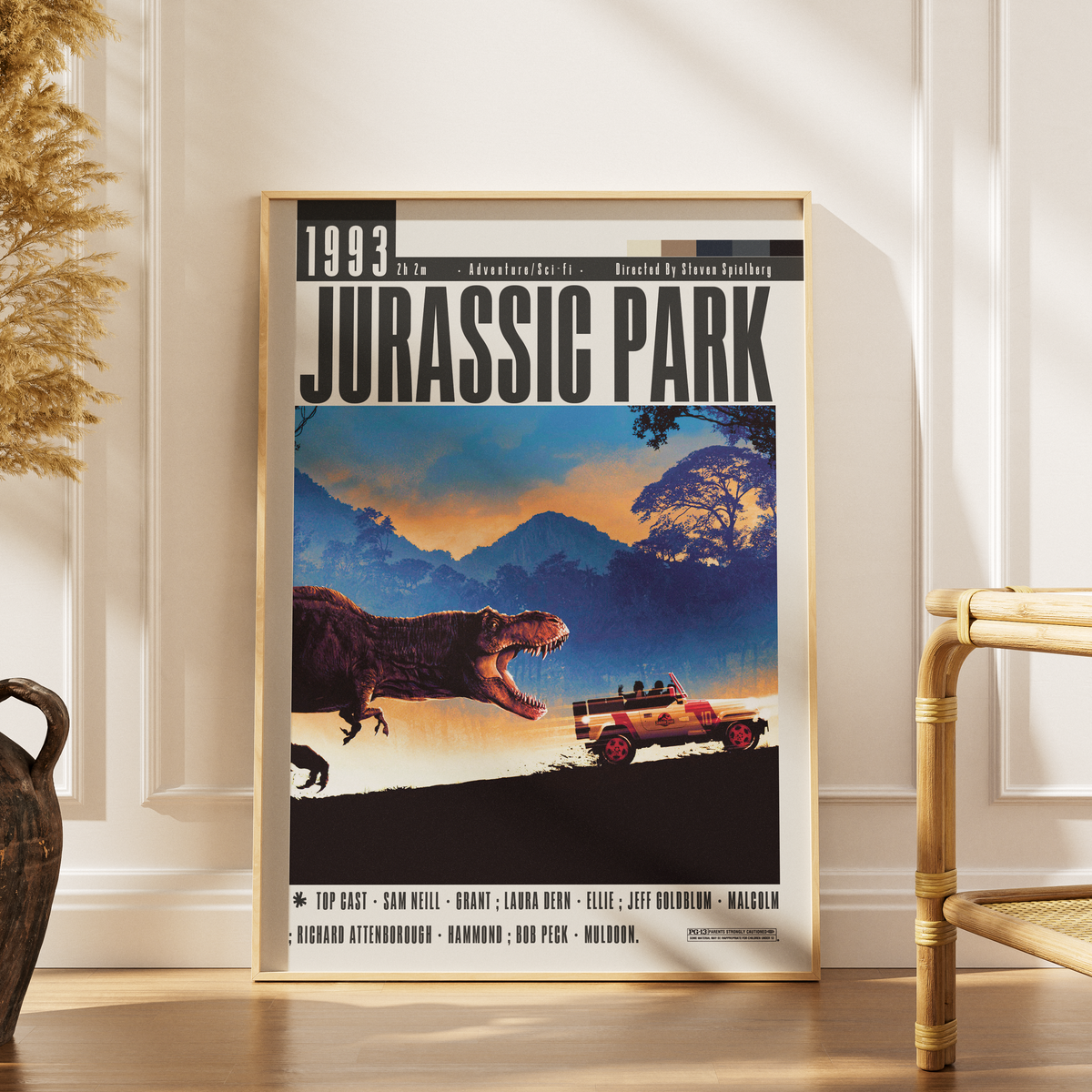 Jurassic Park 1993 movie poster art print UK
