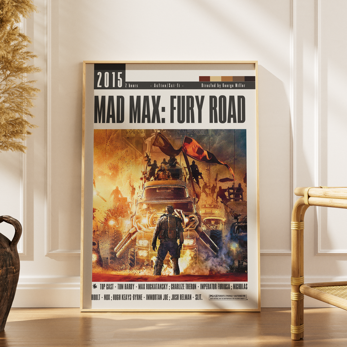 Mad Max: Fury Road (2015) Film Poster | George Miller | Minimalist Wall Art Print UK