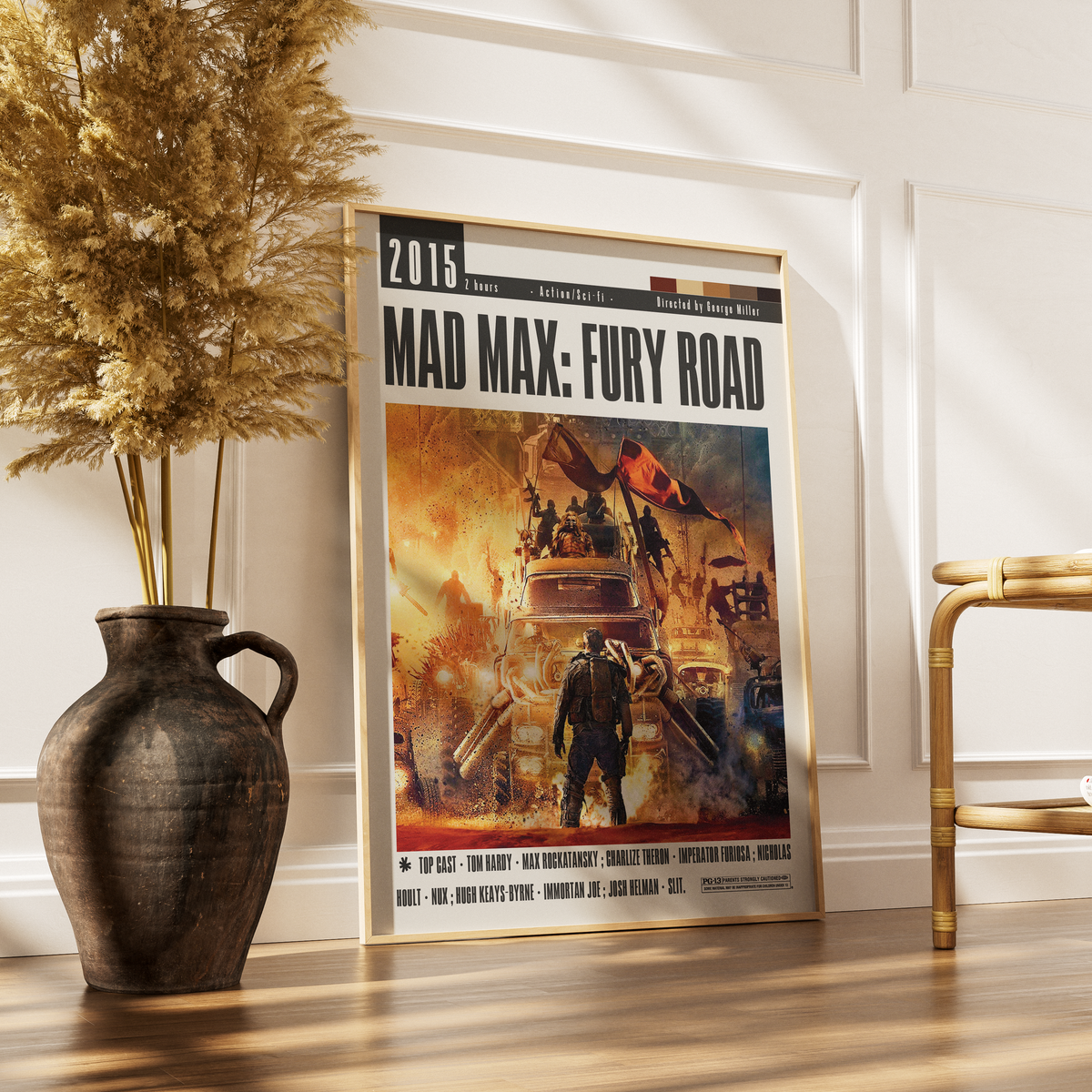 Mad Max: Fury Road (2015) Film Poster | George Miller | Minimalist Wall Art Print UK