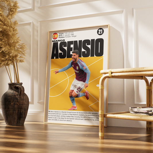 Marco Asensio football poster – Marco Asensio Football Poster – 98types