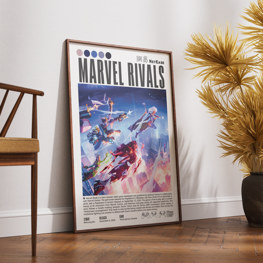 Marvel Rivals Video Game Poster - 98 Types Studio